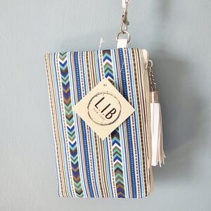Patterned Wristlet Bag